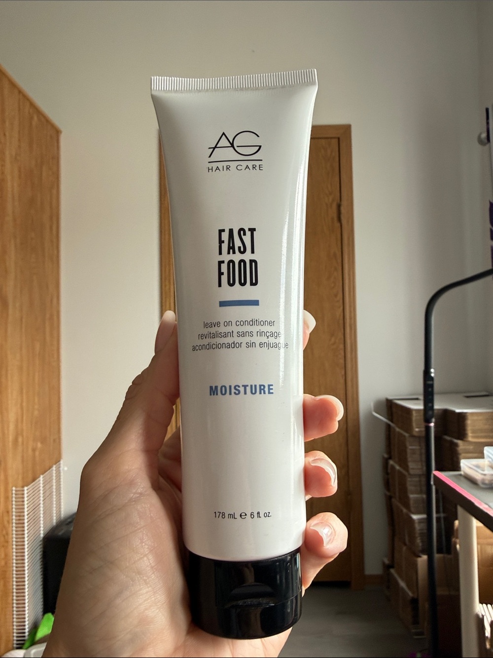 AG Hair Care Fast Food Moisture Leave-On Conditioner — White